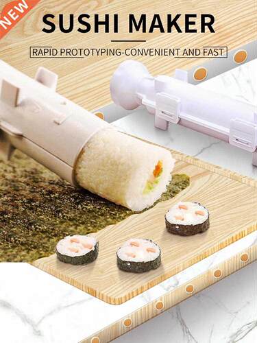 Meijuner Sushi Maker Roller Rice Mold Vegetable Meat Rolling