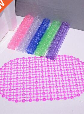 1PC PVC Anti-skid Bath Mats Rectangle Soft Shower Bathroom