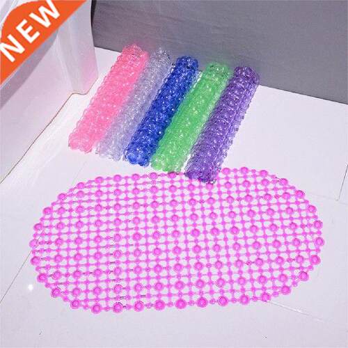 1PC PVC Anti-skid Bath Mats Rectangle Soft Shower Bathroom