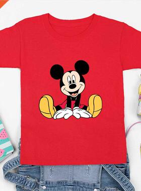 Kids Boys T-irts Baby Cute Mickey Mouse ops Children ort