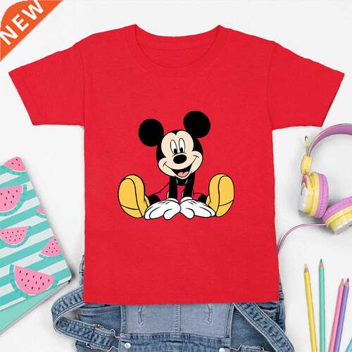 Kids Boys T-irts Baby Cute Mickey Mouse ops Children ort