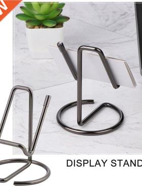 Metal Mobile Phone Stand Desk Business Card Holder Cute Card