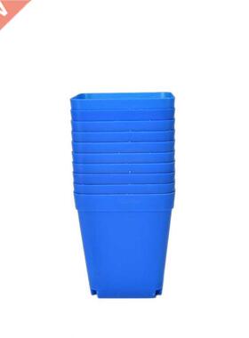 10pcs Square pots Plastic Plants Pot Flower Plastic Planter