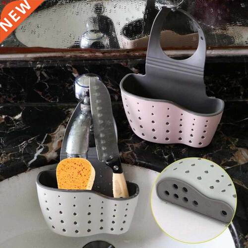 Sponge Holder Bag Drying Rack Kitchen Sink Sponge Holder Han