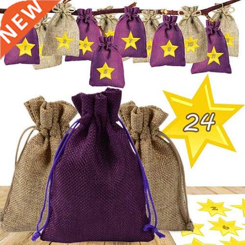 24pcs Christmas Gift Bags Party Favor Packing Pack Set