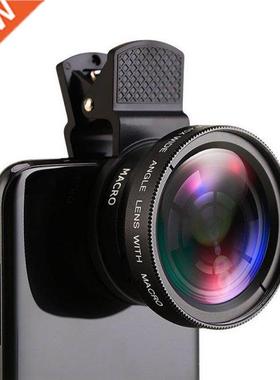 2 IN 1 Lens Universal Clip 37mm Mobile Phone Lens Profession