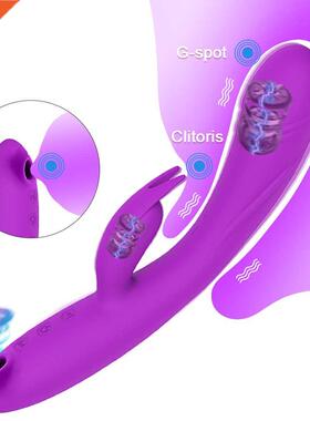 3 n 1 G Spot Rabbt Vbrator for Women Cltors Sucker Dld