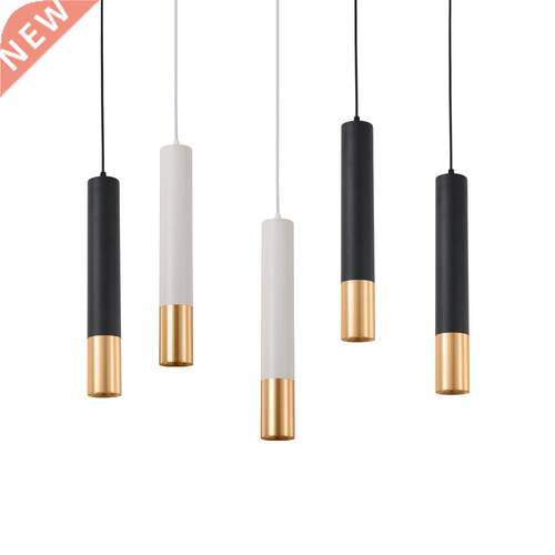 Long Tube Brushed Finish with Round Chassis LED Pendant Lamp
