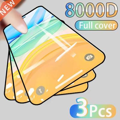 3PCS Full ver Protective glass on For iPhone 11 12 13 Pro Ma