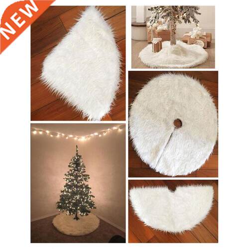 Home Outdoor Christmas Decoration White Plush Christmas Tree