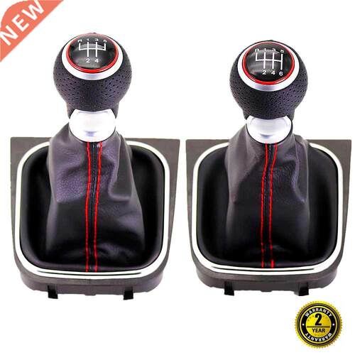 5 / 6 Speed Gear Stick Shift Knob Boot For VW Golf 5 6 MK5 M