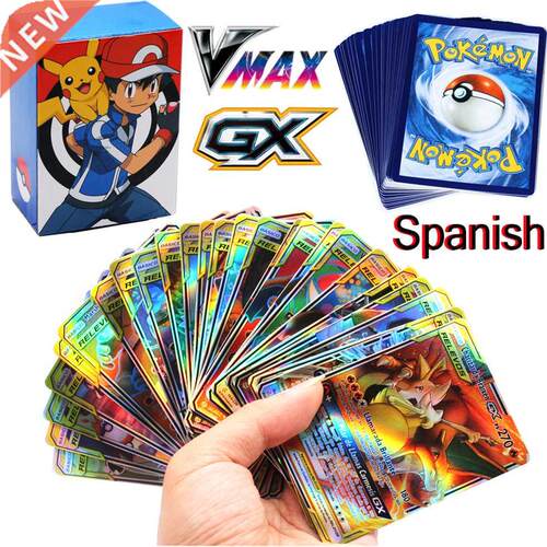 50-200pcs Pokemon Cards in Spanish TAG TEAM GX VMAX V Traine