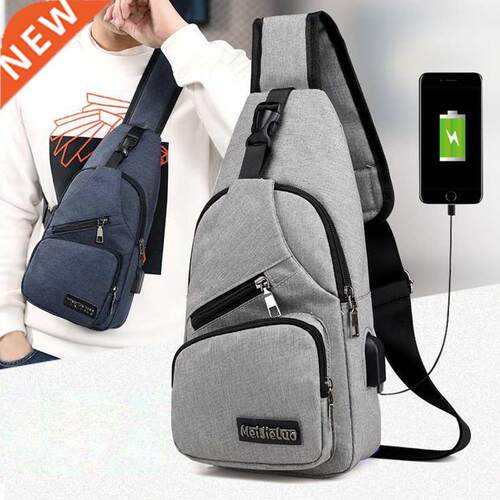 Universal Oxford Shoulder bag USB Charging Travel Single Str