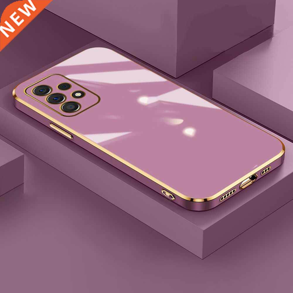 glossy plated phone case for samsung galaxy a52 a52s a72 a22