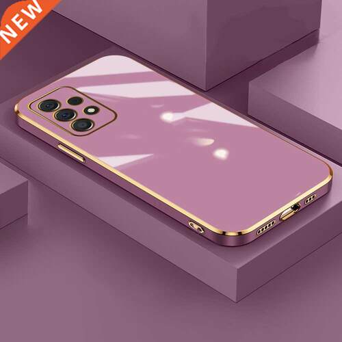 Glossy Plated Phone Case For Samsung Galaxy A52 A52s A72 A22
