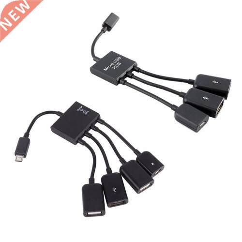 /4 Port Micro USB Power Charging Hub Cable Spliter Connecto