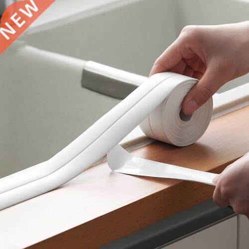 Bathroom Shower Sink Bath Sealing Strip Tape White PVC Self