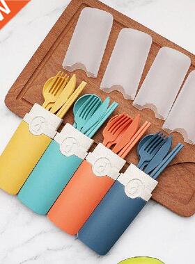1Set Travel Picnic Supplies For Student Office Spoon Fork