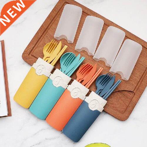1Set Travel Picnic Supplies For Student Office Spoon Fork