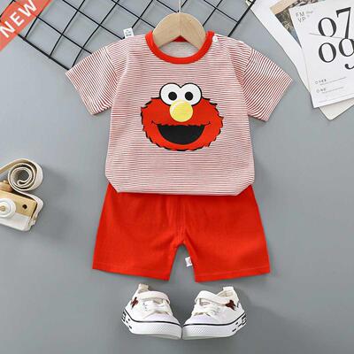 New Summer Children Clothes Suit Fashion Boys Girls Baby Car