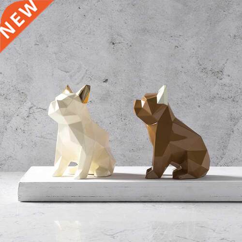 Geometric Dog Silicone Mold Aromatherapy Plaster Mould Car