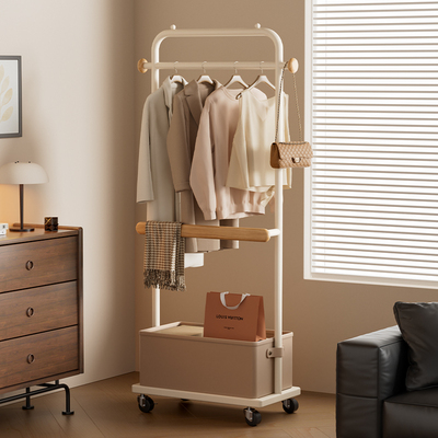 日本落地挂衣架新款可移动晾衣架