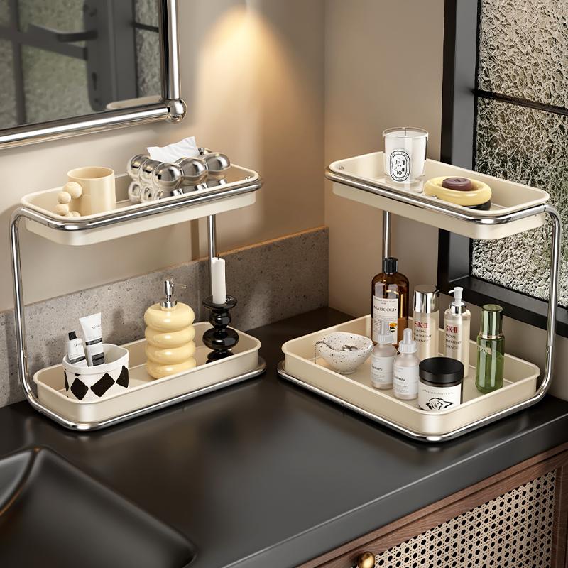 日本卫生间化妆品置物架收纳架子