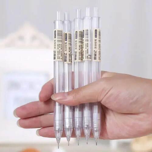 135 Pcsset Mechanical Pencil White Automatic Pen 0.50.7mm Re