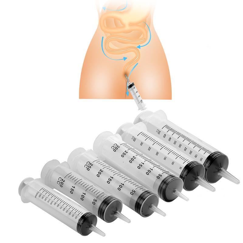 150-500ml Injection Syringe With Enema Tube Medical Anal Dou