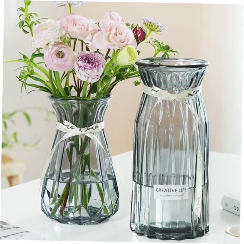 Nordic Home Decor Glass Vase Living Room Decoration Flower V