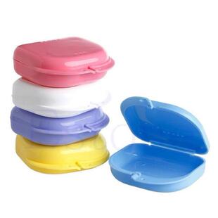 1pc dental orthodontic retainer denture storage case box mou