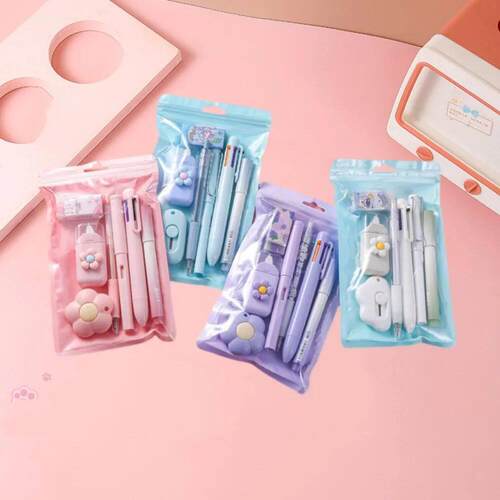 7-In-1 Stationery Set Children Back To School Gel Pen Highli