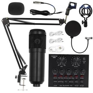 Bm800 condenser microphone + V8 sound card computer recordin