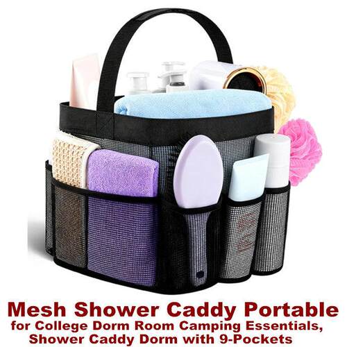 Mesh Shower Caddy Portable for Beach Swimming Gym Camping