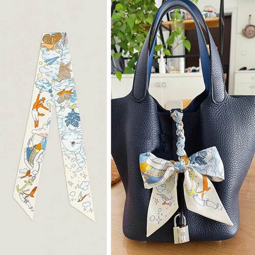 Silk scarf strap bag handle silk scarf strap丝巾缠带包包手柄