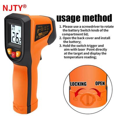 Non-contact Digital Infrared Thermometer Laser Temperature M