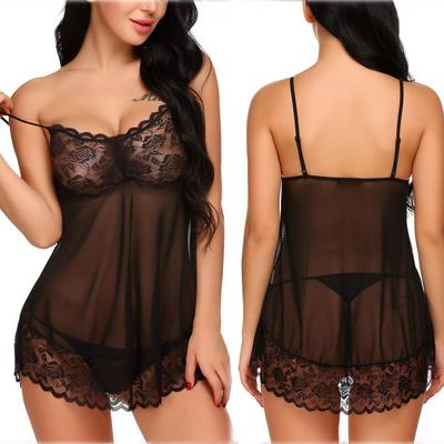 Erotic Lingerie Sexy Sling Women's Mesh Nightdress