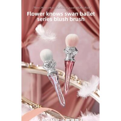 Flower Knows Swan Ballet Blush Stippling Brush Wool Evenly T