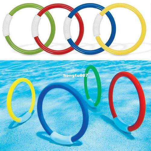 Osierr6 Dive Swimming Pool Rings,4 Ring Game Set, Kids Under