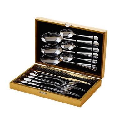 western tableware steak cutlery set knife fork spoon box set