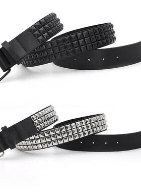 Pyramid Fashion Rivet Belt Men&Womens Studded Belt Punk Roc