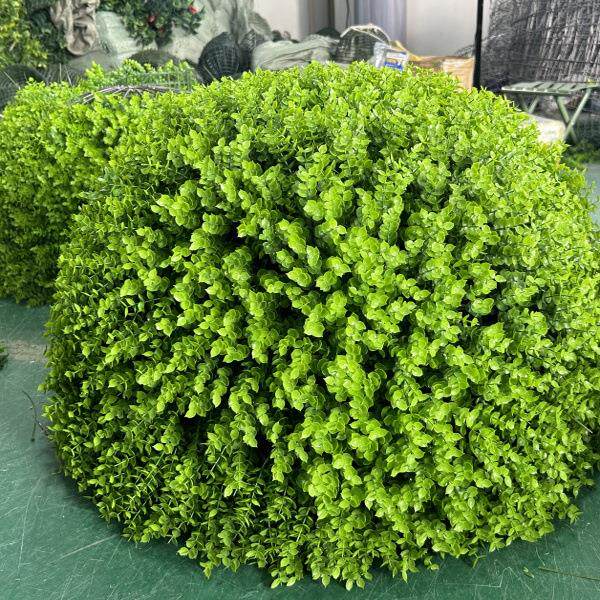 户外绿植井盖遮挡装饰品绿植球仿真绿植尤加利草球装饰米兰草球