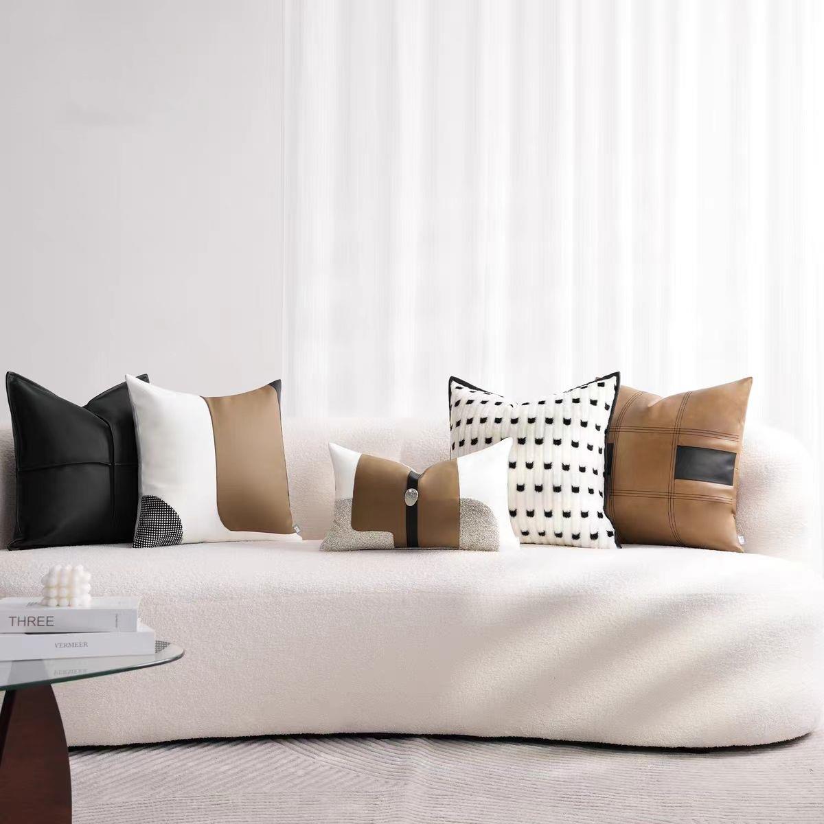 样板房抱枕轻奢简约现代软装沙发客厅靠垫方枕样板间酒店抱枕