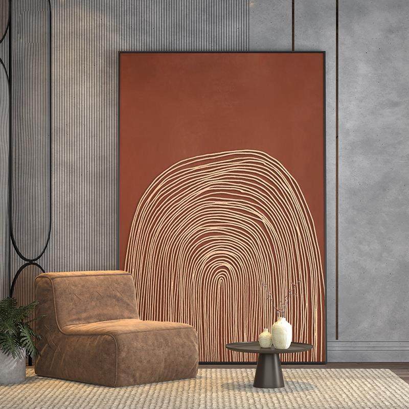 现代轻奢客厅玄关中古风法式复古指纹装饰画抽象线条落地挂画简约,家居饰品,现代装饰画,淘宝优惠券,粉丝福利购,淘宝优惠卷