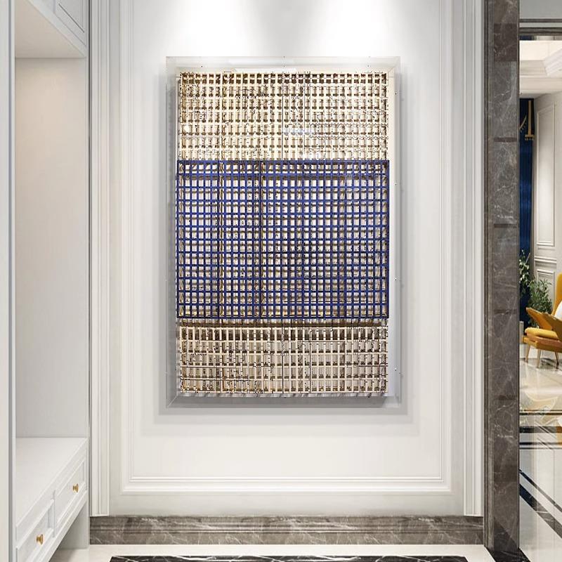 实物装置亚克力画创意玄关设计师挂画立体抽象办公室样板间装饰画