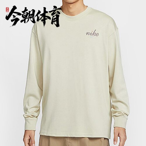 NIKE/耐克 男子圆领宽松针织透气运动休闲长袖套头T恤 HQ8166-234