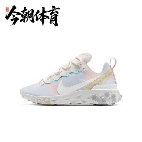 Nike/耐克React Element 55女子马卡龙运动休闲跑步鞋 DB5926-011
