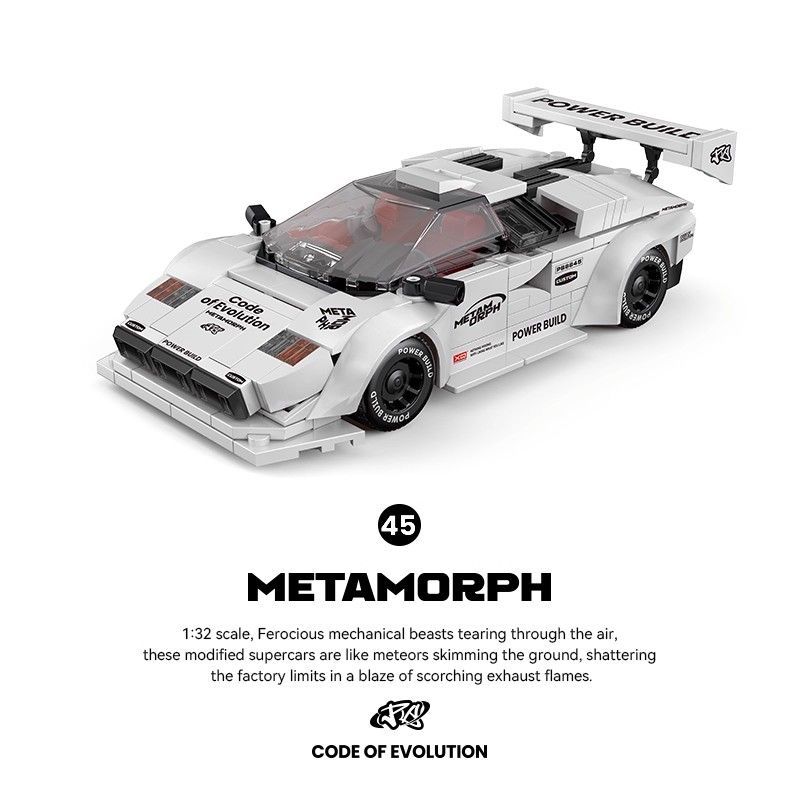 品铂积木PB8845经典系列兰博基尼玩具跑车拼装模型摆件玩具礼物