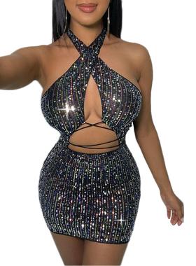 Womens Fashion Sexy Bare-chested Hip-hugging Backless