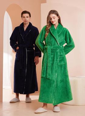 nightgown and long comfortable velvet bathrobe women size